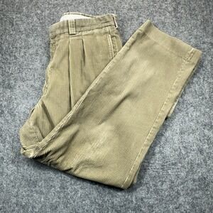 Vintage LL‎ Bean Corduroy Pants Men's 36x28 Tan Khaki Chino 90s Reg Fit